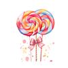 Adesivi Murali Colorati a Forma di Lecca-Lecca per Cameretta dei Bambini Decorazione Coperchio WC Decalcomanie Autoadesive per Bagno