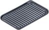 Ishigaki Industry Ishigaki Grill Pan Black Approx. 18cm (W) X 28cm (D) Grill Master Saury Grilling Plate Wavy Plate Set Recipe Included Fish Grill Gas