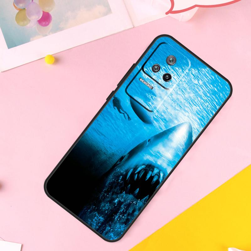 Jaws 1975 Movie Poster Case For Xiaomi 14T 11T 12T 13T Pro 13 14 15 Ultra Cover For POCO F7 Pro F5 F6 X3 X5 X6 X7