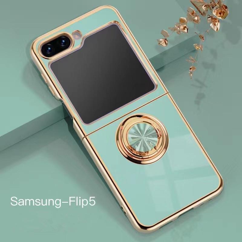 

Гальванизированный магнитный чехол-держатель для телефона Samsung Galaxy Z Flip 5 4 3 Flip5 Flip4 Flip3 5G пластиковый противоударный чехол Galaxy Z Flip5