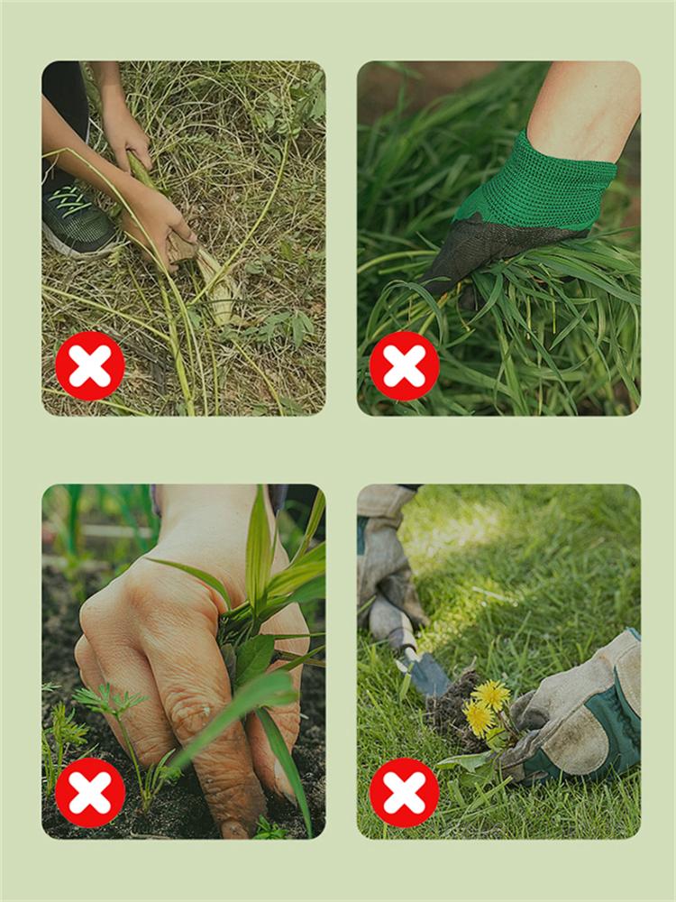 Rolling Weeder Head,Rolling Weed Remover With Stand-Up Root Extractor Clamp,Weeding Head Grass Remover Tool Attachment No Handle