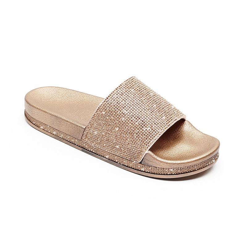 Design Slip On Ciabatte Sandali Scintillanti con Diamanti Taglia Scarpe Essex**