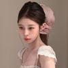 Soft Pleated Chiffon Flower Banana Hair Clips Anti Slip Holder Elegant Hair Barrettes Women Daily Wedding Party Hair Accessories