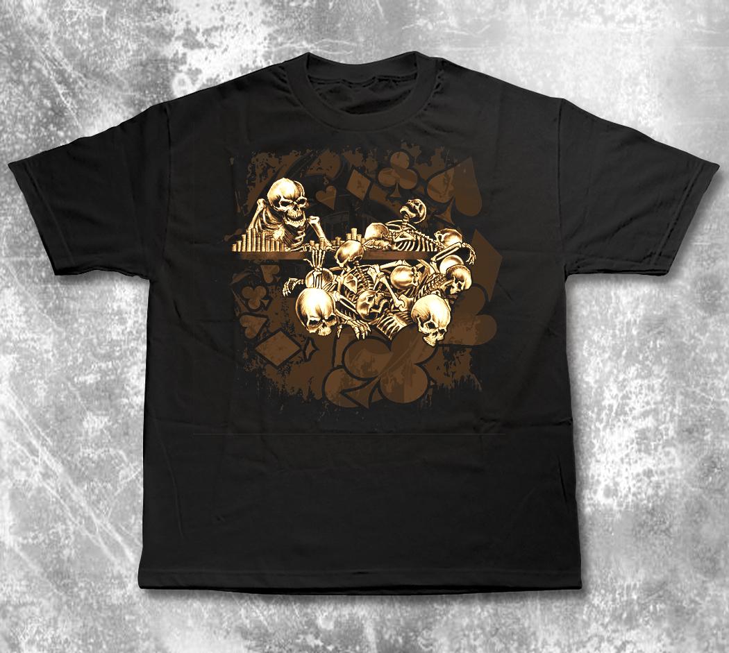 Chip Graveyard Poker T-Shirt by High Roller Clothing S