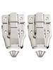 New Toggle Catch Latch Case Clip Modern Silver Clasp Suitcase Clasp Toolbox Twin Pack 2Pcs 78*48MM Accessories