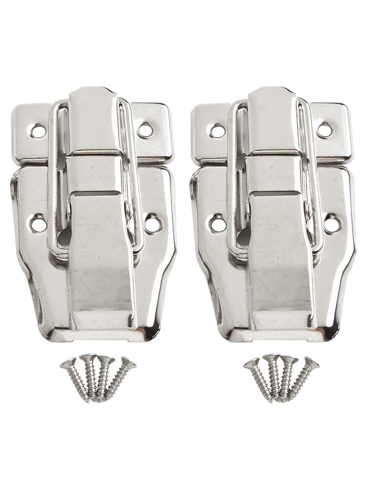 New Toggle Catch Latch Case Clip Modern Silver Clasp Suitcase Clasp Toolbox Twin Pack 2Pcs 78*48MM Accessories