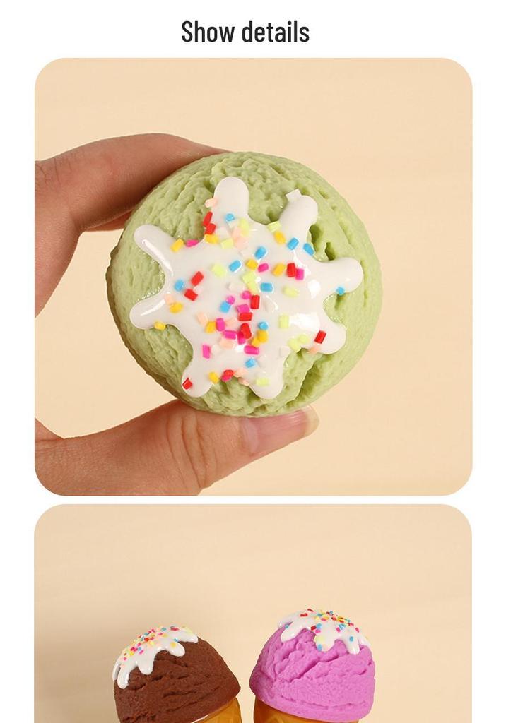 PVC Faux Ice Cream Cone for Display & Play