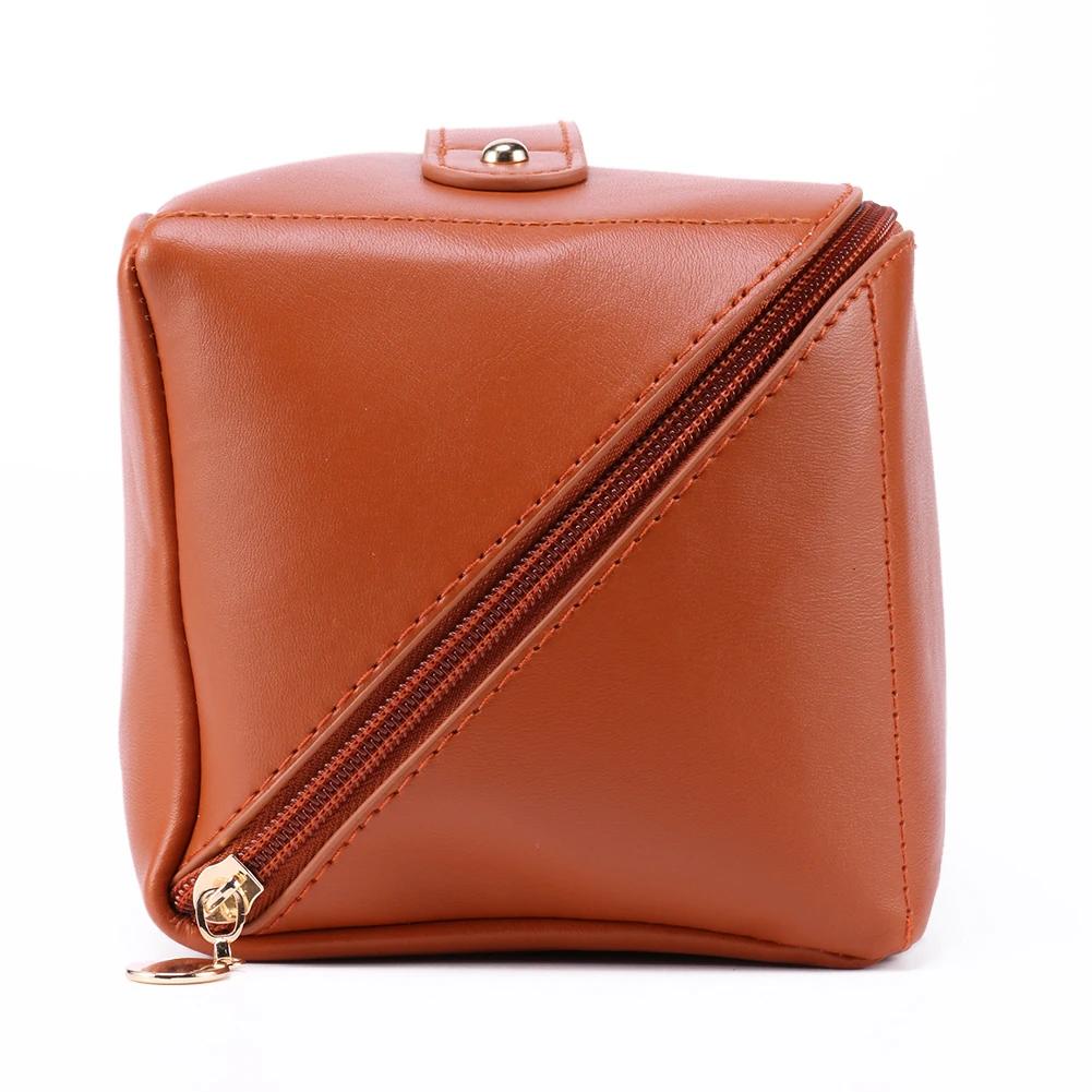 Women Cosmetic Bag Large Capacity Leather Cosmetic Organizer Portable Brushes Storage Case Makeup Storage Pouch for Girls Travel