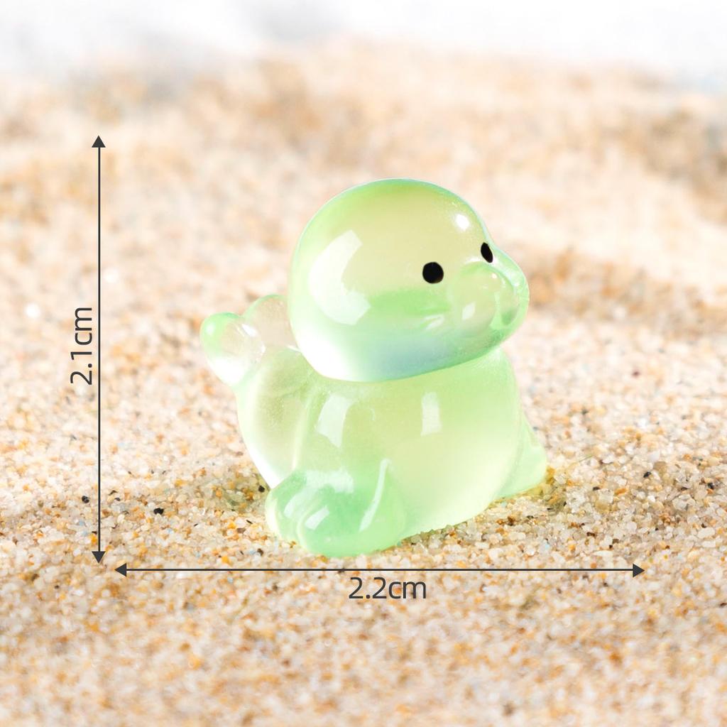 10-100pc Luminou Mini Ocean Resin Tiny Sea Lion Figurines Marine Tiny Sea Animals for Dollhouse Aquarium DIY Crafts Garden Decor