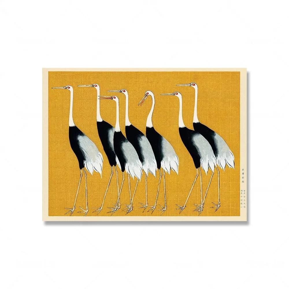 Vintage Lotus Woman Mount Fuji Japanese Wall Art Canvas Painting Nordic Posters And Prints Wall Pictures For Living Room Decor