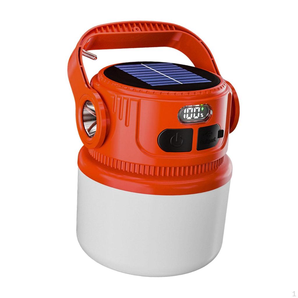 Solar Camping Lantern Emergency Light Hanging Waterproof Rechargeable