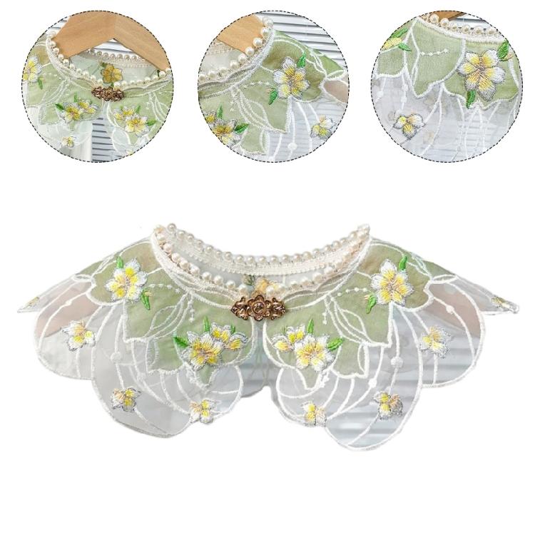 Embroidery Hanfu with Pearls Collar for Women Chinese Hanfu Mamianqun