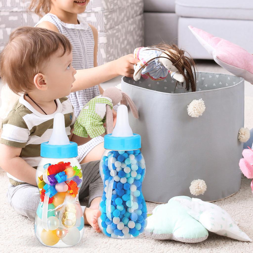 Milk Bottle Piggy Bank Transparent Bottle Money Box For Plastic Saving Pot Cash Bank Coin Storage Decoration