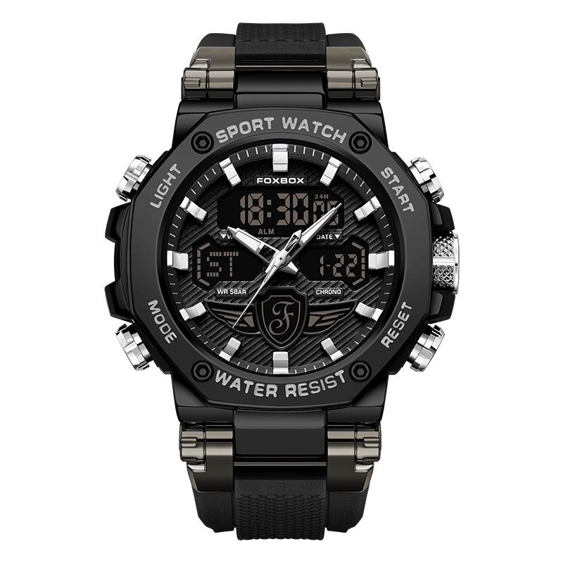 FOXBOX Multifunctional Waterproof Sports Watch for Men & Women, Luminous, Fashionable, Ideal for Commuting