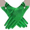 Satins Gloves Evening Gown Gloves with Pearls Decors Wedding Bride Gloves for Formal Occasion Stage Props Hand Gloves