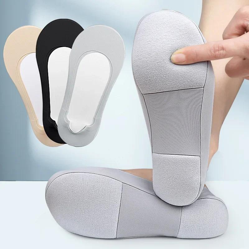 Dámské Boat Sock Plantar Fasciitis Boty Stélka Ponožky Vložky do bot Podešev tlumící nárazy Neviditelné Protiskluzové vložky do bot