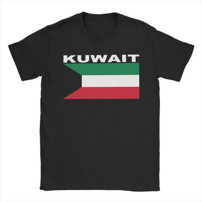 Unisex TShirt Kuwait Flag Hipster Cotton Tee Shirt Short Sleeve T Shirts Round Collar Clothing Printing