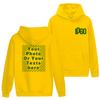 Customized DIY15Printed Hoodies For Men and Women Loose Casual Wear Long Sleeved Hooded Sweaters