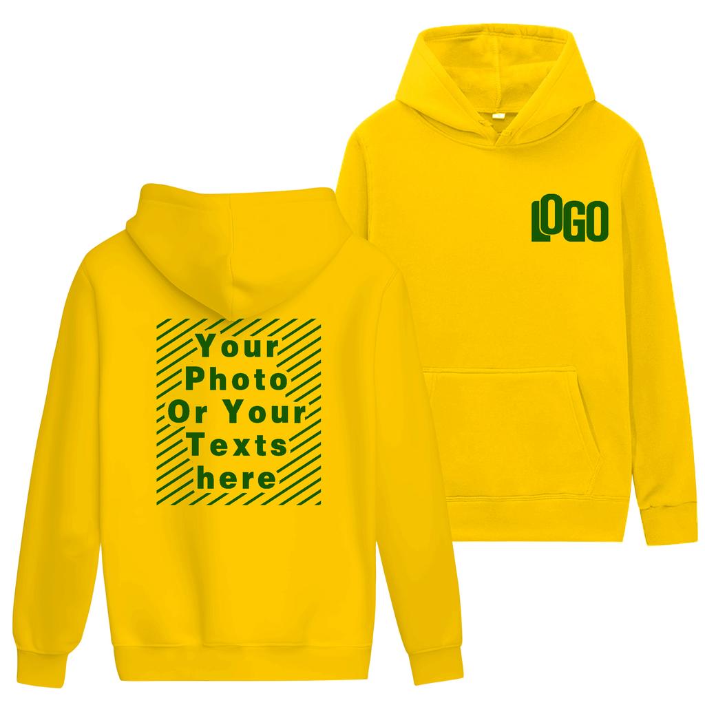 Customized DIY15Printed Hoodies For Men and Women Loose Casual Wear Long Sleeved Hooded Sweaters