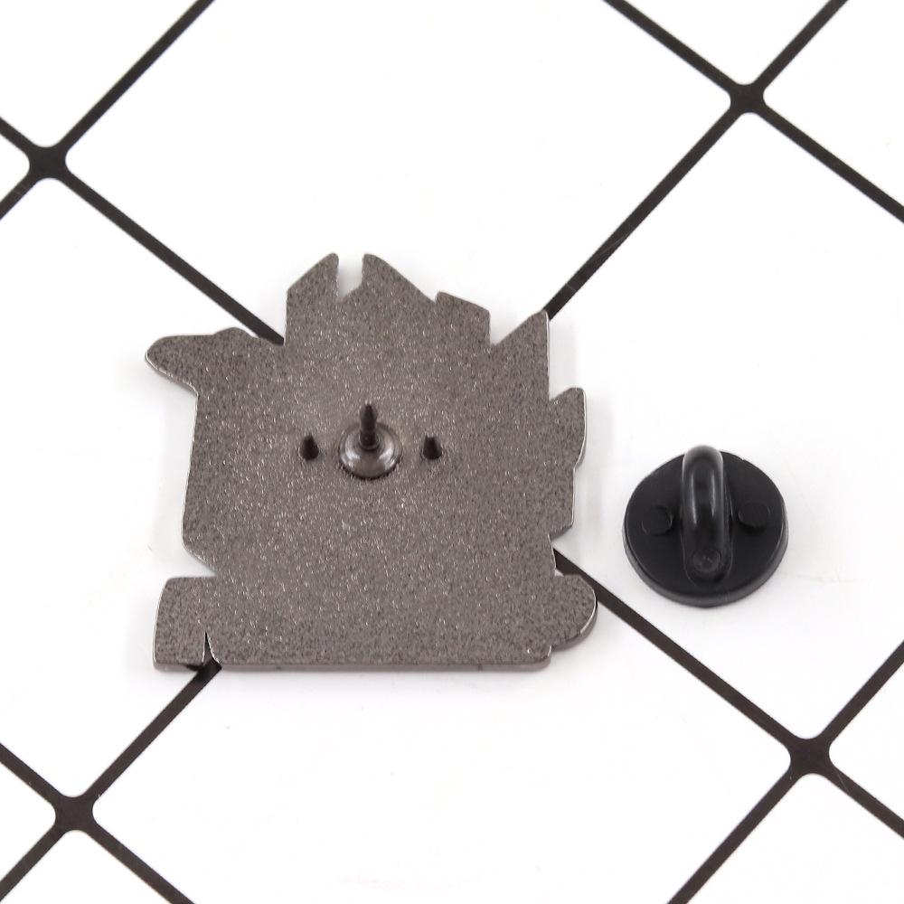 Cyberpunk 2077 Logo Samurai Metalowa Broszka - Przypinka Anime na Plecaki