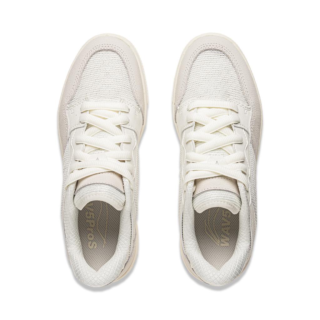 Li Ning Weiwu Pros Schokabsorberend Slijtvast Laag Uitgesneden Sneakers Dames Sneakers Gebroken Wit AEPU062-1