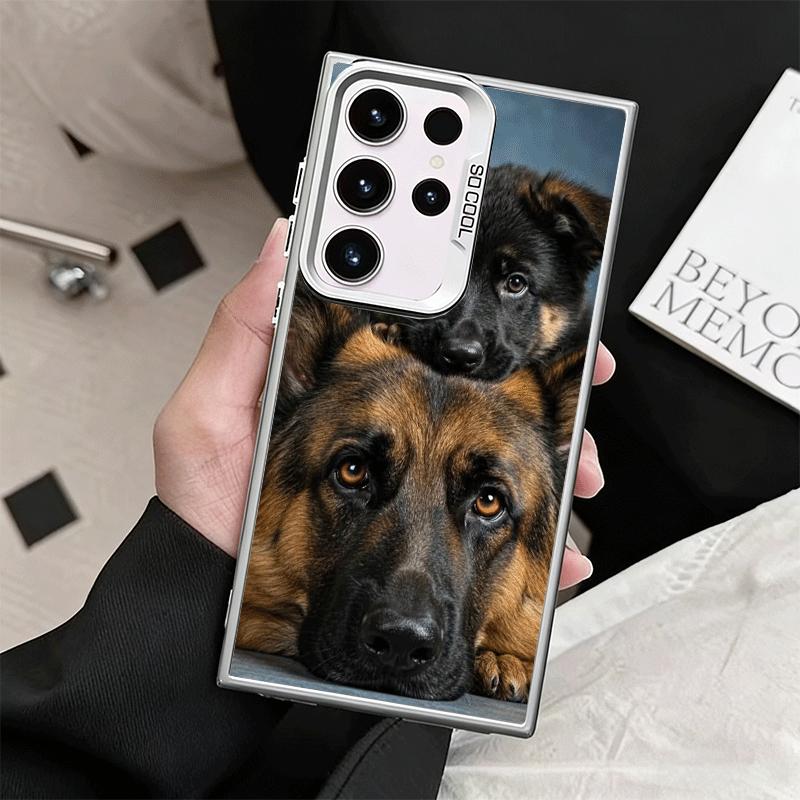 German Shepherd Dog Shockproof Phone Case for Samsung Galaxy S26 Edge S25 Ultra S24 FE S23 Plus S21 Cover Anti Fall Fundas