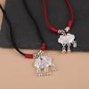 Chinese Style Ping An Lock Pendant For Women Vintage New Chinese Retro National Necklace Women'S Jewelry Valentine'S Day Gift