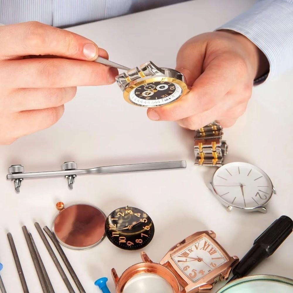 Metal Construction Watch Case Opener Adjustable Watch Repair Tool Watchmaker Wrench Essential Tool