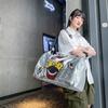 Travel Bag PU Sequins Handheld Shoulder Bag Sports Gym Bag Large Capacity Luggage Bag Fashion Bag