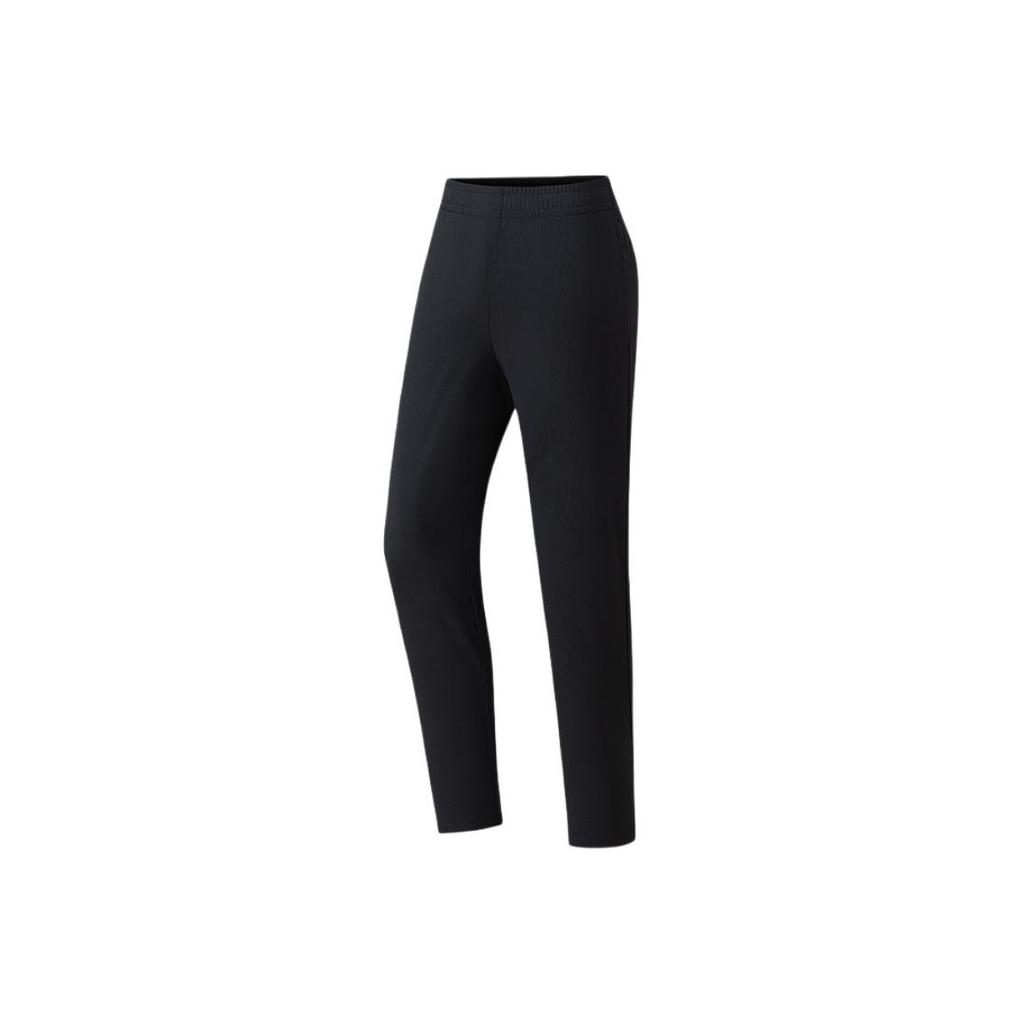 Anta Simple Slim Fit Solid Color Casual Versatile Mid Waist Sports Pants Women Bottoms 162537313-1