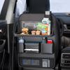 Car Seat Back Storage Bag 6-Pocket with Foldable Table Seat Back Protectors Waterproof Anti-Kick Pad For Car Essentials