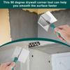 2Pcs Drywall Corner Tool Steel External Internal Corner Trowel Drywall Finishing Plaster Scraping Decals Patch Construction Tool