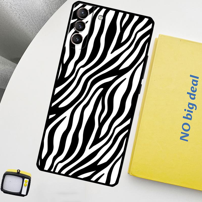 

Zebra Stripe Print Phone Case For Samsung Galaxy S25 S26 Ultra S21 S22 S23 S24 Ultra S10 S20 Plus S25 FE Cover Galaxy S21