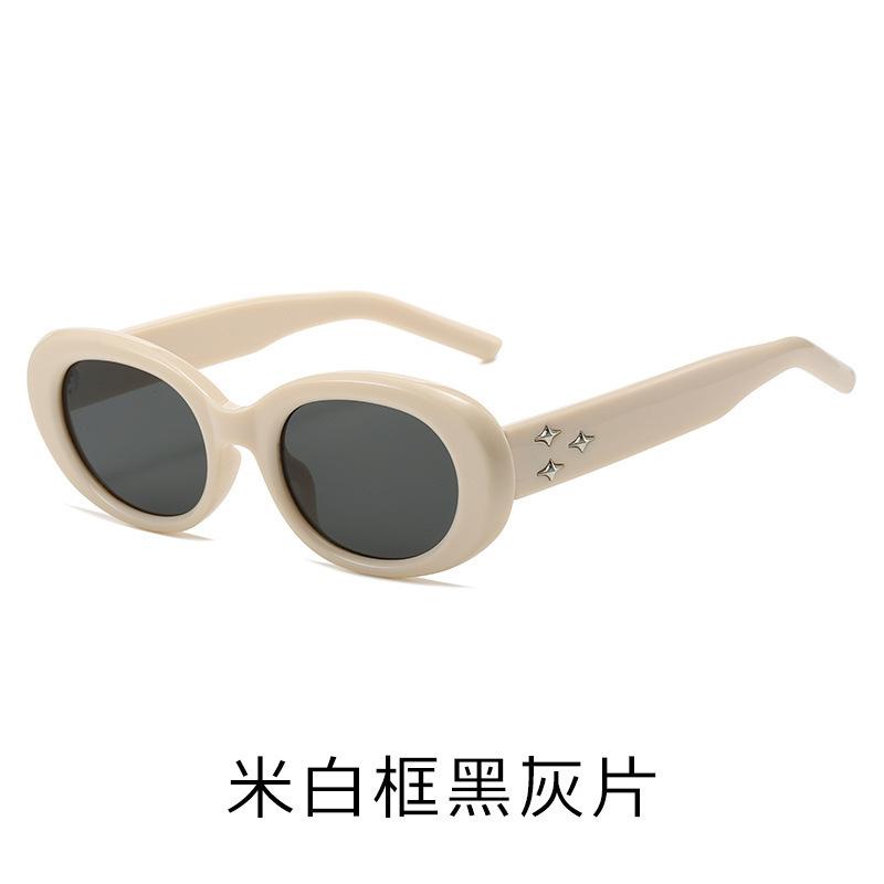 Sunglasses for Women Small Oval Sunglasses Fashion Retro Style Sun Glasses Outdoor Leisure Decorative Glasses