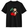 Casual T Shirt Summer Bettys Boop Hip Hop T Shirts Cotton Tee Shirt for Unisex YK Retro Short Sleeve Top Tees