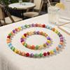 Sonnenlichtaktivierte Perlen Farbwechselnde Perlenketten Schmuck UV-Reaktive Bunte Halskette Dopamin Halskette Armband Sommer Strand Zubehör Urlaub