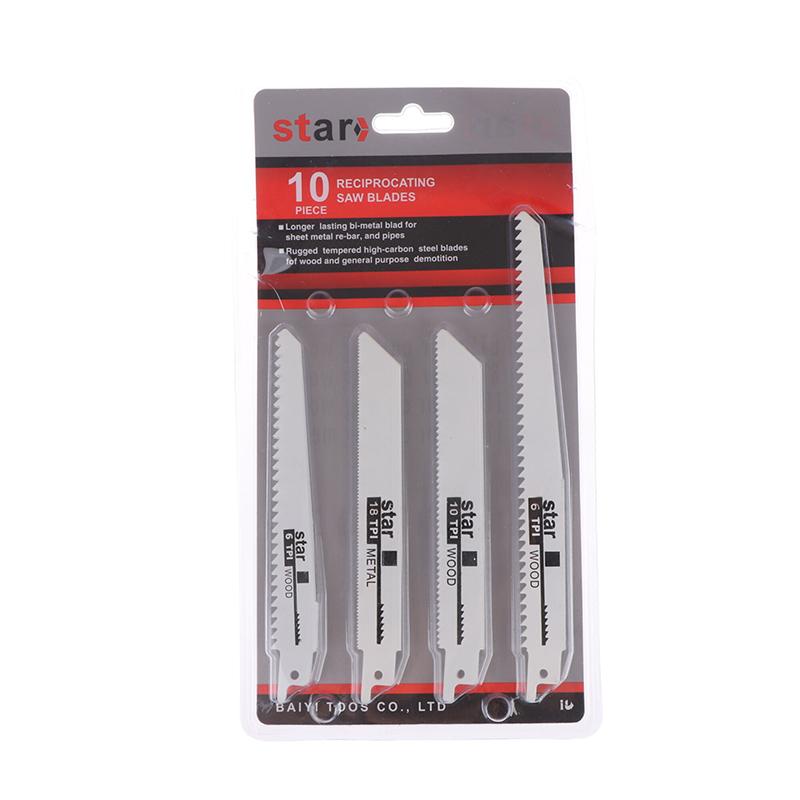 Universal Woodworking And Metal Cutting Reciprocating Saw Blade For Diy And Professional Use, Coarse And Fine Teeth