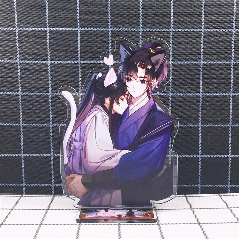 The Husky and His White Cat Shizun Acrylic Stand Model Toys Anime Chu WanNing Mo Ran Figure Decoration Action Collectible Toy