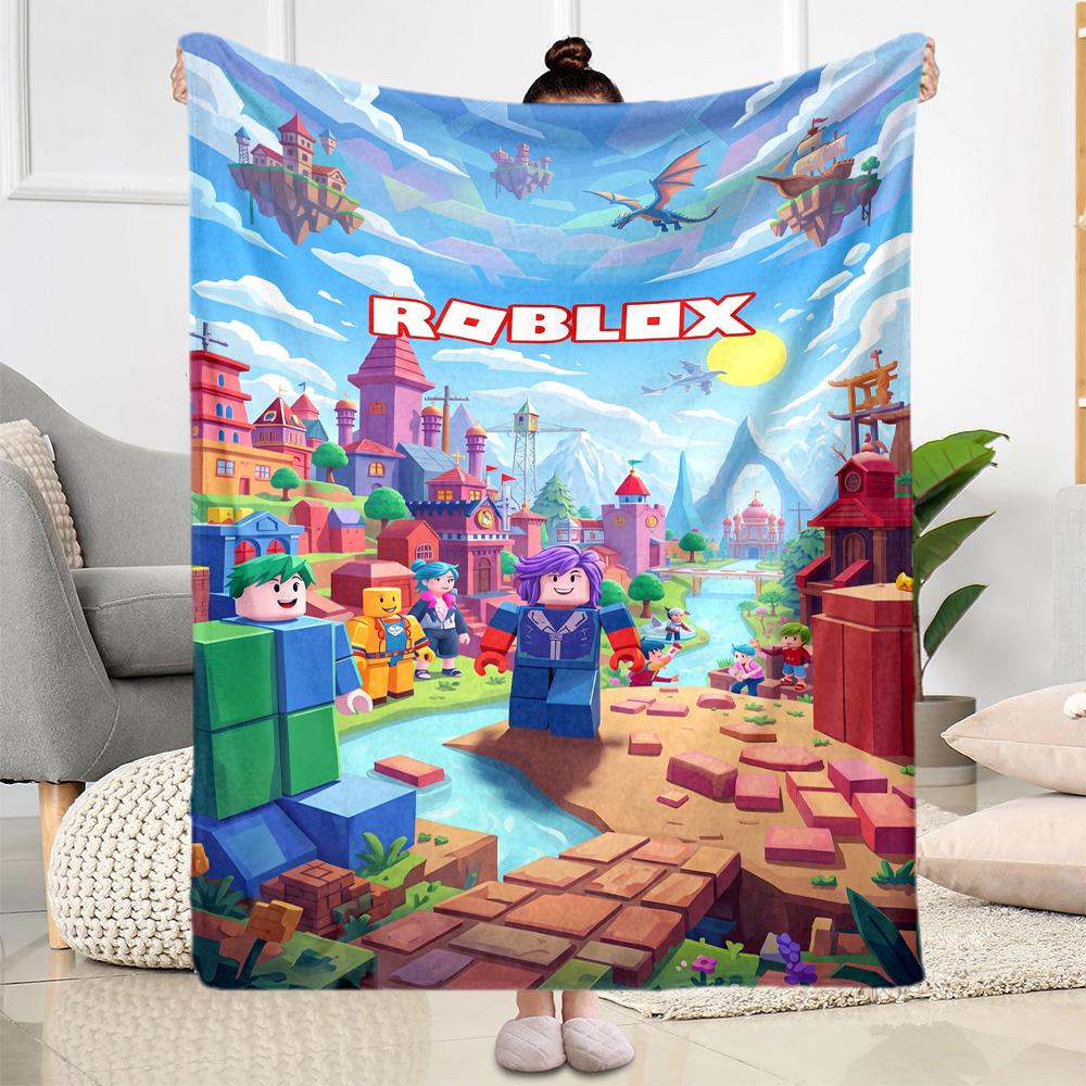 Roblox 185 Blanket Comfortable Perfect for Bed Office Chair Couch All-Season Use Modern Perfect Gift for Relatives and Friends