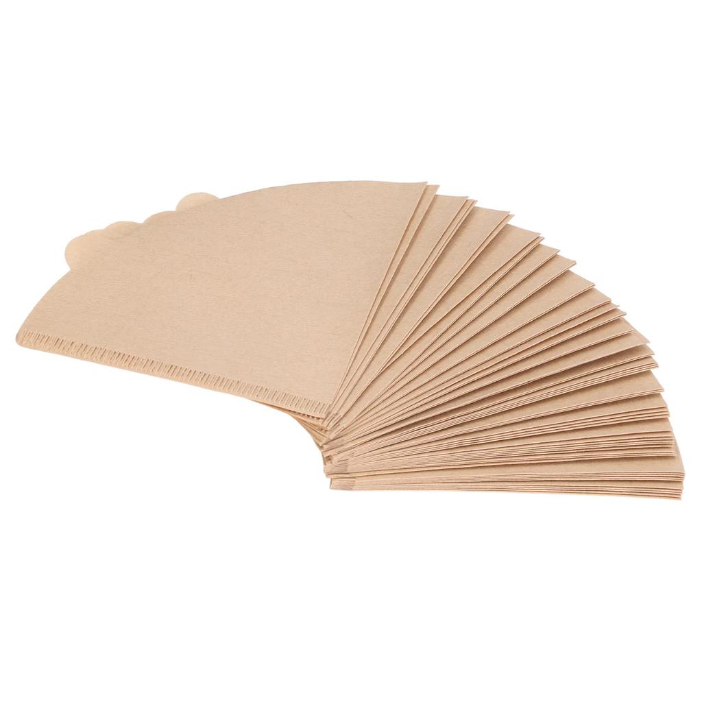 100 Sheets of Heat-Resistant Filter Paper for Coffee Makers, Beer Machines, Commercial Use, and Home Use. Made of Unbleached Wood Pulp. Great Gift