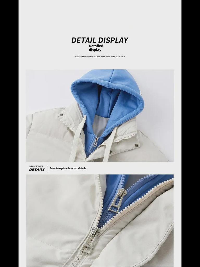 Pánská trendy nadměrná bavlněná bunda s kapucí - Zimní styl 2 v 1