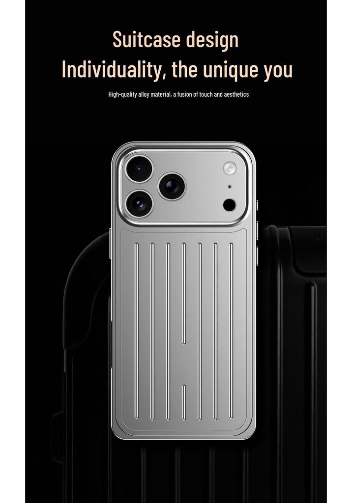 Custodia Ultra-Sottile Resistente alle Cadute in Alluminio per iPhone 17 Pro Max