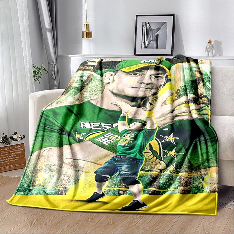 Wrestling entertainment John Felix Anthony Cena blanket Soft and warm flannel throw blanket Picnic blankets for beds Decoration