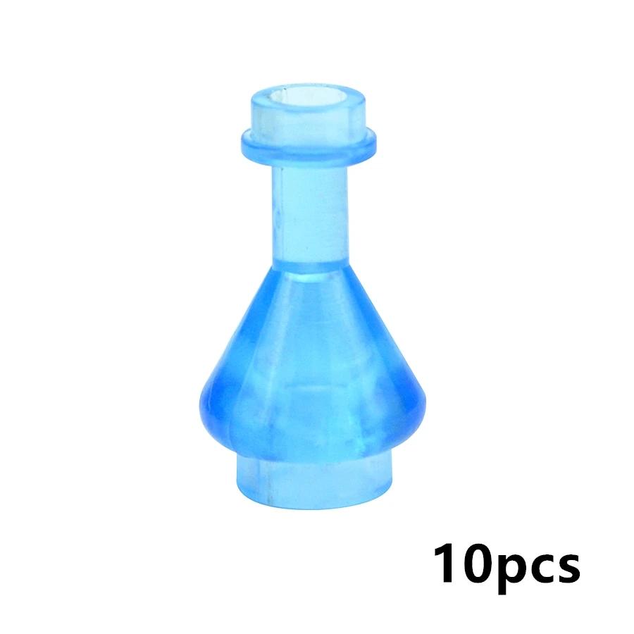 10 Pieces Transparent Wine bottle Pharmacy Flask Toysets Matches 93549 Creating Block DIY Building Assembly Learning Toy Ideal For Little Ones Gift