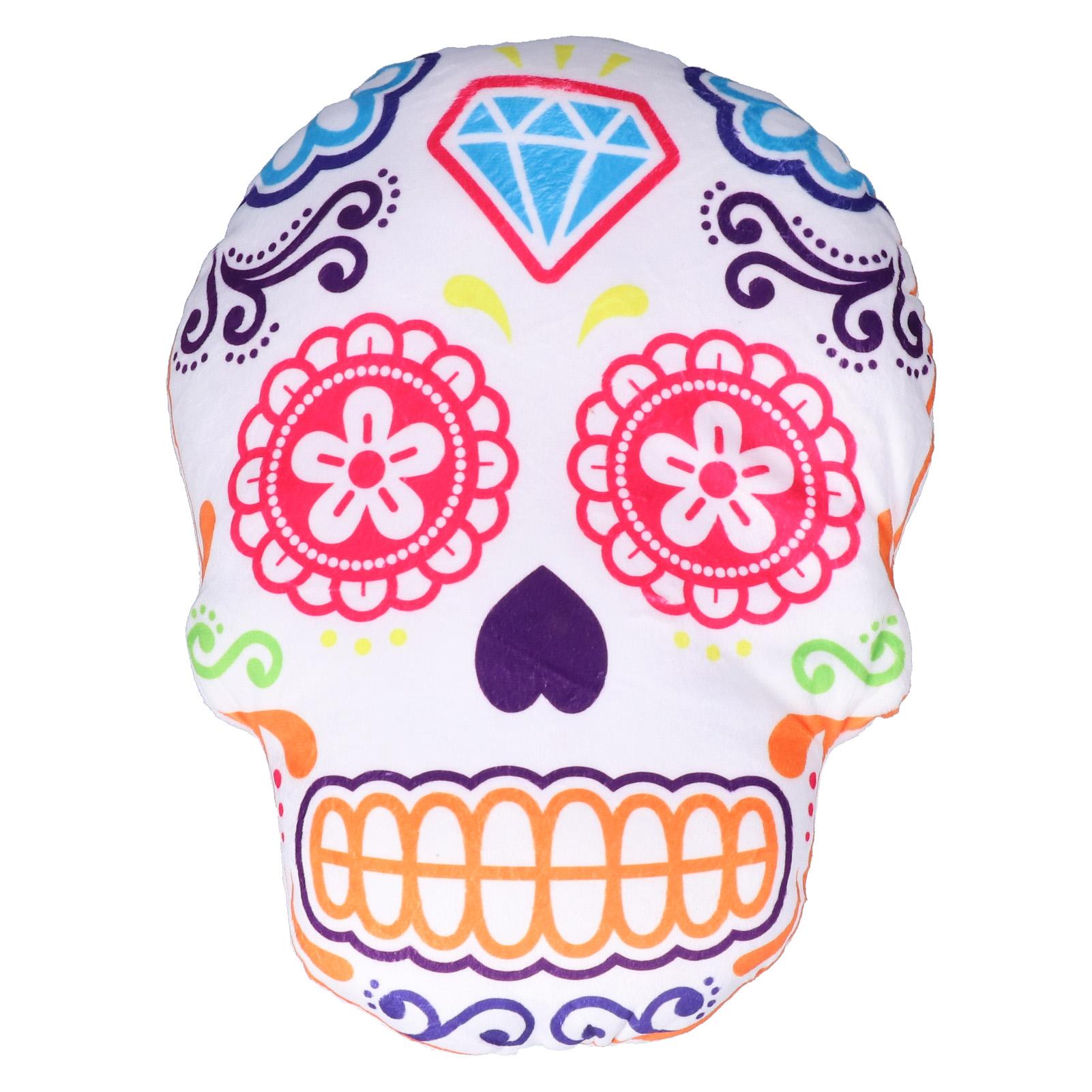 Skull Pillow Unique Shape Colorful Detail Seams Prevent Wear Halloween Decorative for Chairs Sofas B Pink Eye Skull 1988₽