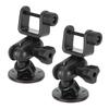 2pcs Mini Dash Camera Mount Bracket Dashboard Recorder Suction Cup 360 Degree Adjustable Universal(UShape Head )