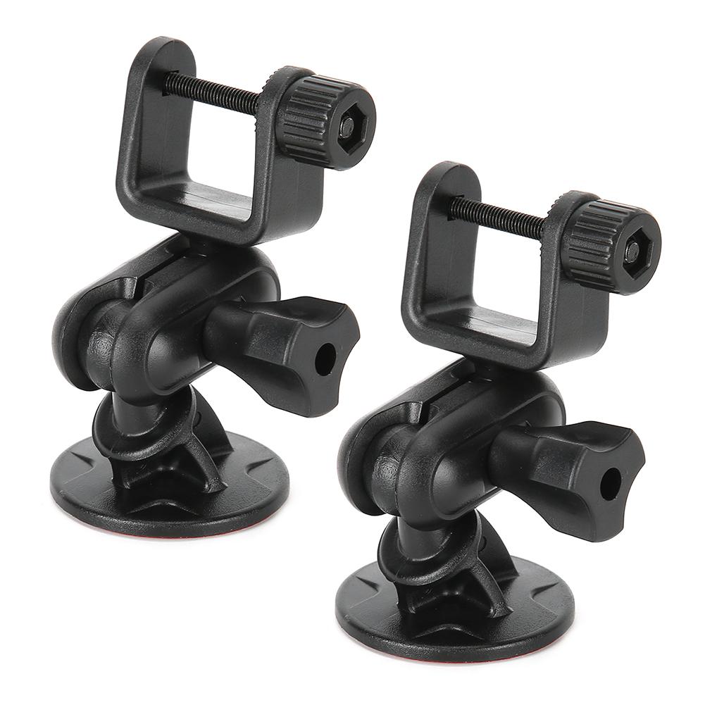 2pcs Mini Dash Camera Mount Bracket Dashboard Recorder Suction Cup 360 Degree Adjustable Universal(UShape Head )