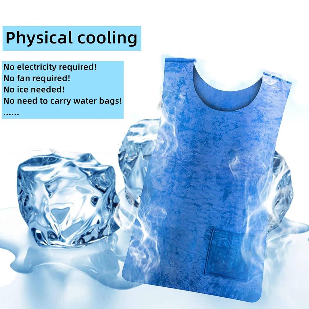 Summer Cooling Vest Comfortable Ice Cooling Vest Lightweight Cool Vest Reusable for Men Women for Cycling Running Outdoor Sports