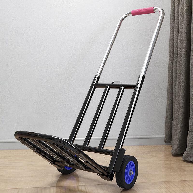 Heavy-Duty Folding Hand Truck with Rubber Wheels