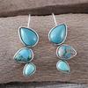 Vintage Bohemian Drop Turquoise Earrings